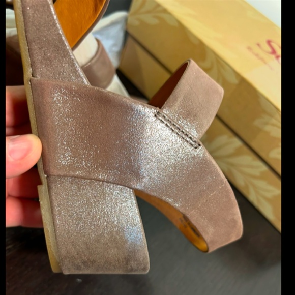 Sofft Vaya Leather Dress Sandals/Shoes Metallic Taupe Size 6.5 - Picture 12 of 16